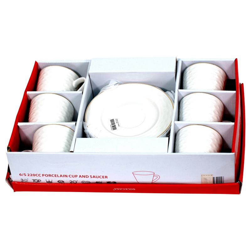 Բաժակ Թեյի SC-861 Կերամիկա Ոսկ Եզր Ալիք 2